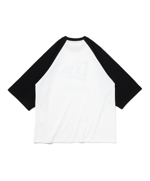NEW ERA(ニューエラ)の「ニューエラ パフォーマンスアパレル ラグランスリーブ オーバーサイズ(Tシャツ/カットソー・メンズ・ブラック/ホワイト・M/L/XL/XXL)」の3枚目の写真