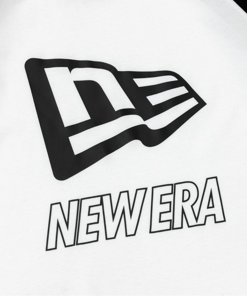 NEW ERA(ニューエラ)の「ニューエラ パフォーマンスアパレル ラグランスリーブ オーバーサイズ(Tシャツ/カットソー・メンズ・ブラック/ホワイト・M/L/XL/XXL)」の4枚目の写真