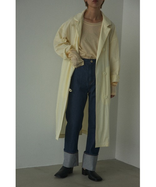 BLACK BY MOUSSY（ブラックバイマウジー）の「curved sleeve tops(カーブスリーブトップス)（Tシャツ/カットソー・レディース・ライトイエロー/ブラック/ホワイト・FREE）」の13枚目の写真