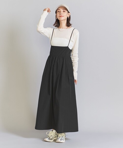 BEAUTY&YOUTH バックホール キャミワンピース　ブラック 楽天市場】バックホール キャミワンピース／ビューティー