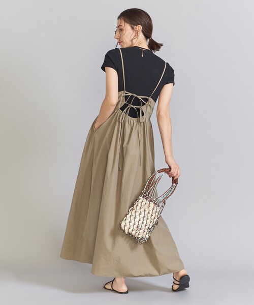 BEAUTY&YOUTH UNITED ARROWS（ビューティーアンドユースユナイテッドアローズ）の「バックホール キャミワンピース（ワンピース・レディース・ブラック/モカ・M/S）」の16枚目の写真