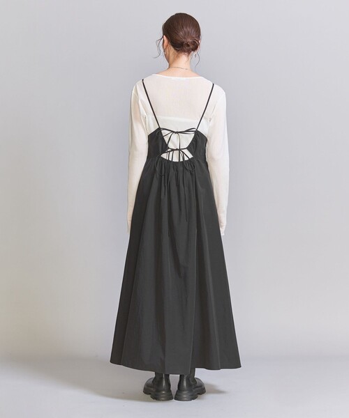 BEAUTY&YOUTH UNITED ARROWS（ビューティーアンドユースユナイテッドアローズ）の「バックホール キャミワンピース（ワンピース・レディース・ブラック/モカ・M/S）」の21枚目の写真