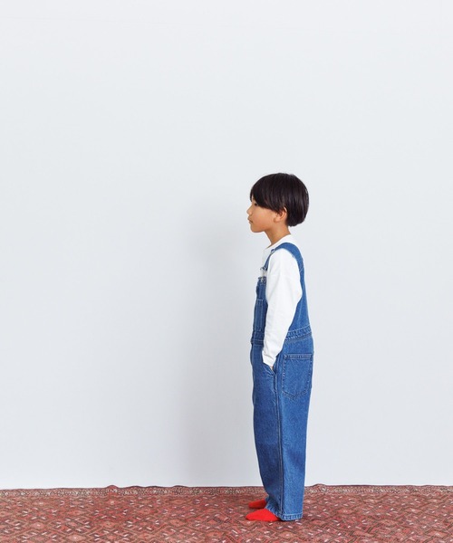 LOWRYS FARM(ローリーズファーム)の「デニムオーバーオール 993733(サロペット/オーバーオール・キッズ・ブルー/ブラック・130cm/140cm/110cm/120cm/150cm)」の7枚目の写真