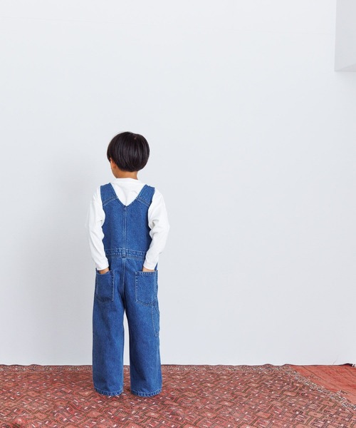 LOWRYS FARM(ローリーズファーム)の「デニムオーバーオール 993733(サロペット/オーバーオール・キッズ・ブルー/ブラック・130cm/140cm/110cm/120cm/150cm)」の8枚目の写真