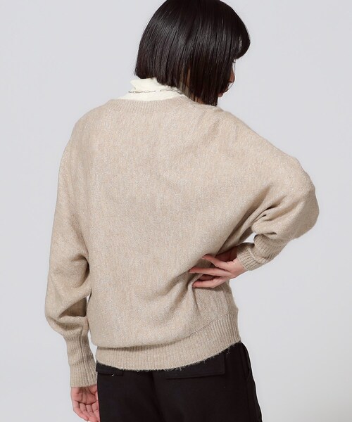 GALLEST（ギャレスト）の「リラックスラメクルーニット（ニット/セーター・レディース・ピンク系/ライトグレー/ライトベージュ/チャコールグレー・38）」の14枚目の写真