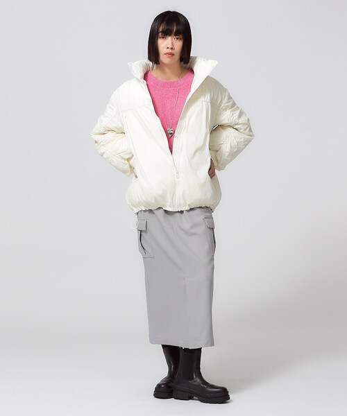 GALLEST（ギャレスト）の「リラックスラメクルーニット（ニット/セーター・レディース・ピンク系/ライトグレー/ライトベージュ/チャコールグレー・38）」の15枚目の写真