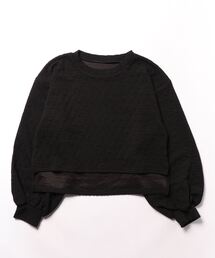 CORNERS | ふくれジャガードキルトショートトップス【セットアップ可能】(スウェット)