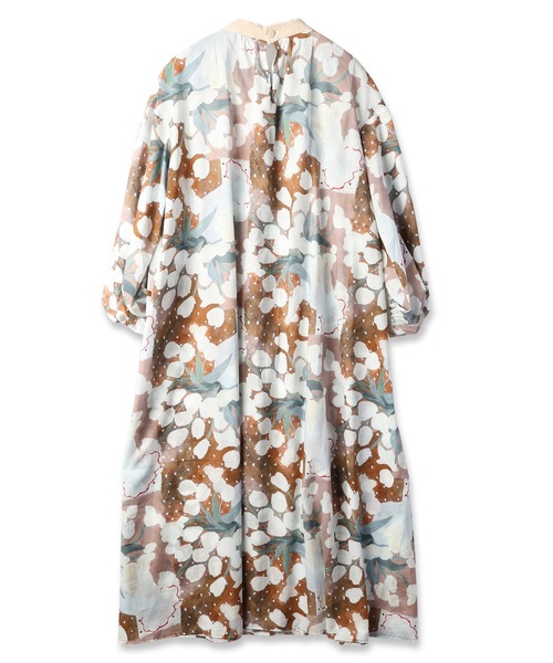 mudoca(ムドカ)の「【彼の憂い】プリントワンピース(ワンピース・レディース・ネイビー/テラコッタ・FREE)」の5枚目の写真