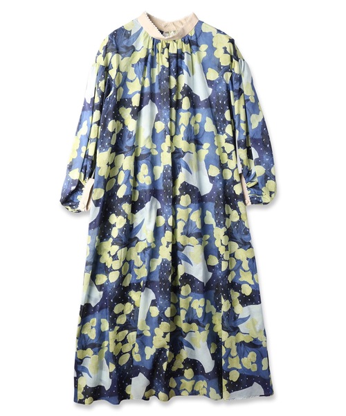 mudoca(ムドカ)の「【彼の憂い】プリントワンピース(ワンピース・レディース・ネイビー/テラコッタ・FREE)」の6枚目の写真