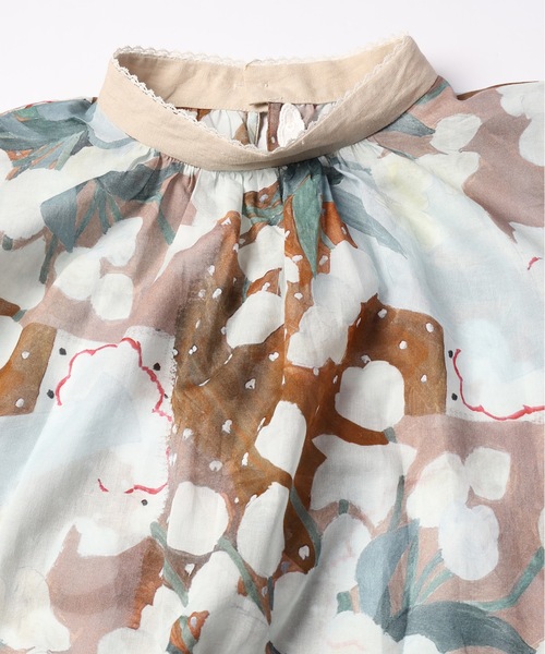 mudoca(ムドカ)の「【彼の憂い】プリントワンピース(ワンピース・レディース・ネイビー/テラコッタ・FREE)」の14枚目の写真