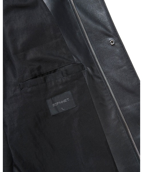 SOPHNET.（ソフネット）の「LEATHER JACKET（ブルゾン・メンズ・ブラック・LARGE/MEDIUM/SMALL/X-LARGE）」の4枚目の写真