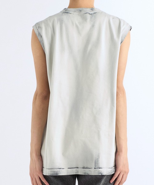 JOHN LAWRENCE SULLIVAN(ジョンローレンスサリバン)の「BLEACHED JERSEY SLEEVELESS TOP(その他トップス・メンズ・ホワイト・44/46/S/M)」の5枚目の写真