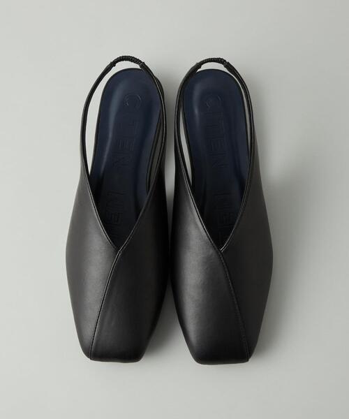 CITEN（シテン）の「＜CITEN＞Vカット スクエア フラット シューズ（パンプス・レディース・ワインレッド/ブラック・24.5cm/24cm/23.5cm/23cm）」の15枚目の写真