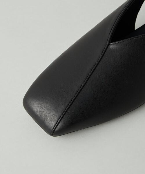 CITEN（シテン）の「＜CITEN＞Vカット スクエア フラット シューズ（パンプス・レディース・ワインレッド/ブラック・24.5cm/24cm/23.5cm/23cm）」の7枚目の写真