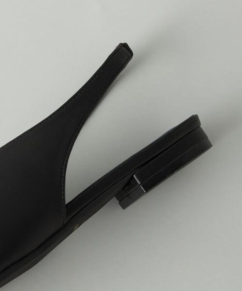 CITEN（シテン）の「＜CITEN＞Vカット スクエア フラット シューズ（パンプス・レディース・ワインレッド/ブラック・24.5cm/24cm/23.5cm/23cm）」の8枚目の写真