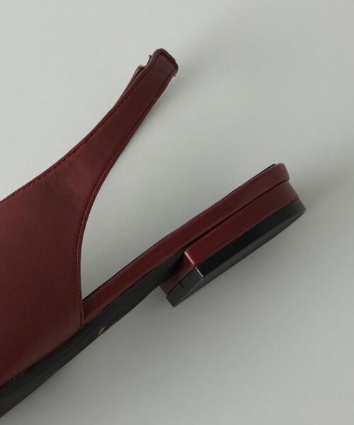 CITEN（シテン）の「＜CITEN＞Vカット スクエア フラット シューズ（パンプス・レディース・ワインレッド/ブラック・24.5cm/24cm/23.5cm/23cm）」の12枚目の写真