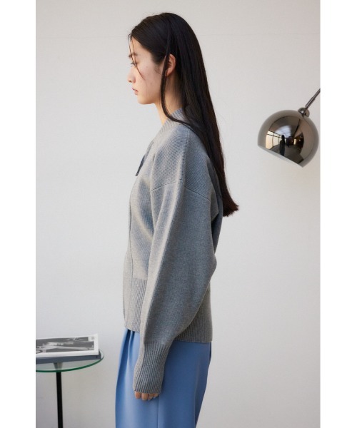 AZUL by moussy（アズールバイマウジー）の「ジップアップニット 