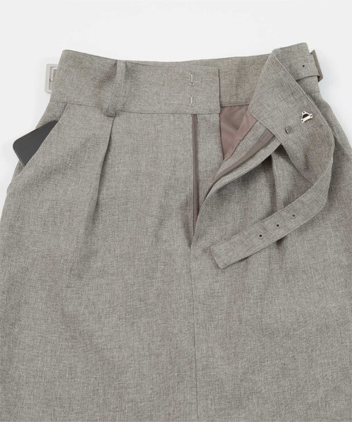 UR'S（ユアーズ）の「リネンライクサイドベルトデザインタイトスカート（スカート・レディース・アイボリー/ブラック/サンドベージュ/ブルー系その他・L/M/S）」の14枚目の写真