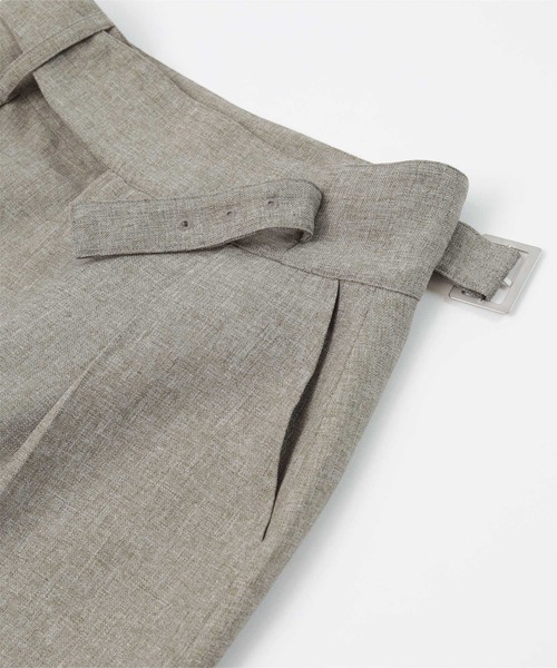 UR'S（ユアーズ）の「リネンライクサイドベルトデザインタイトスカート（スカート・レディース・アイボリー/ブラック/サンドベージュ/ブルー系その他・L/M/S）」の15枚目の写真