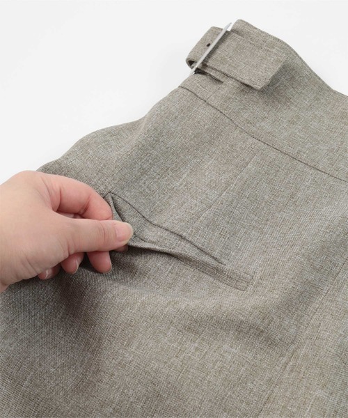 UR'S（ユアーズ）の「リネンライクサイドベルトデザインタイトスカート（スカート・レディース・アイボリー/ブラック/サンドベージュ/ブルー系その他・L/M/S）」の16枚目の写真