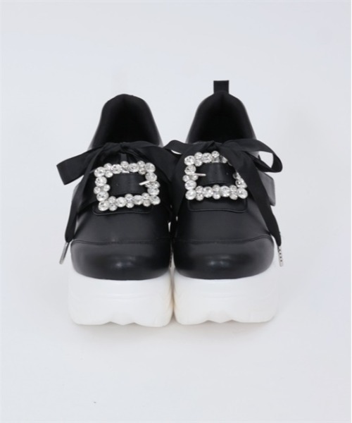 axes femme POETIQUE(アクシーズファムポエティック)の「ビジューバックルスニーカー(スニーカー・レディース・ホワイト/ブラック・SMALL/MEDIUM/LARGE)」の15枚目の写真