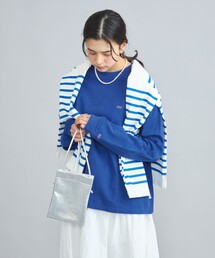 USAコットン天竺チビロゴ刺繍ロングスリーブTシャツ