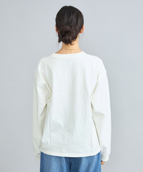 coen(コーエン)の「USAコットン天竺チビロゴ刺繍ロングスリーブTシャツ(Tシャツ/カットソー・レディース・オフホワイト/ライム/ダークグレー/コバルトブルー・M/L)」の22枚目の写真