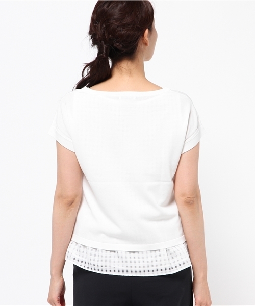 La TOTALITE(ラトータリテ)の「レースタンクツキプルオーバー◆(ニット/セーター・レディース・ブラック/ホワイト/ブルー系その他・FREE)」の6枚目の写真