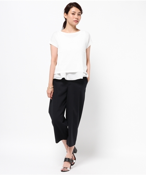 La TOTALITE(ラトータリテ)の「レースタンクツキプルオーバー◆(ニット/セーター・レディース・ブラック/ホワイト/ブルー系その他・FREE)」の7枚目の写真