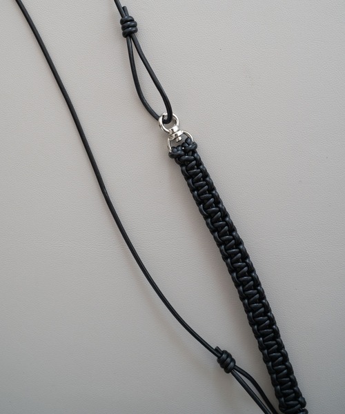 SENTI_LEATHER BRAID MULTI STRAP 【公式通販】