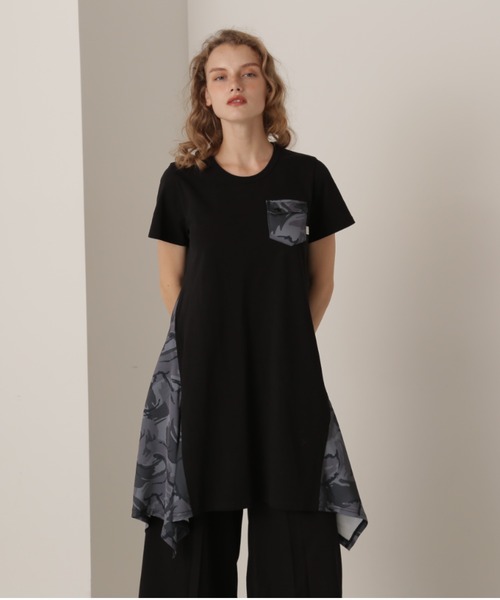 AVIREX(アヴィレックス)の「CAMO PRINT DRAPE ONE PIECE/カモプリントドレープワンピース(ワンピース・レディース・オリーブ/グレー/ブラック・SMALL/MEDIUM/LARGE)」の17枚目の写真