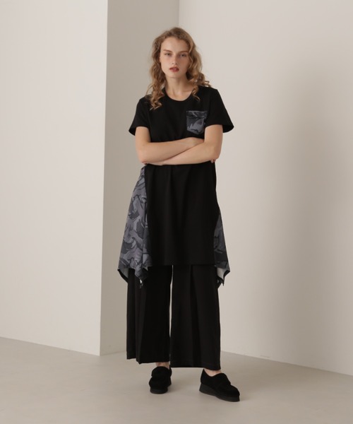 AVIREX(アヴィレックス)の「CAMO PRINT DRAPE ONE PIECE/カモプリントドレープワンピース(ワンピース・レディース・オリーブ/グレー/ブラック・SMALL/MEDIUM/LARGE)」の16枚目の写真
