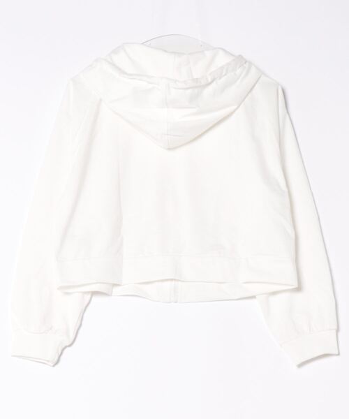 Cheek（チーク）の「クロップドZIPパーカー（パーカー・レディース・オフホワイト/ブラック・MEDIUM）」の17枚目の写真