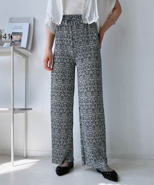 AS KNOW AS plus（アズノゥアズプラス）の「◎カットOK!! プリーツパンツ（その他パンツ・レディース・モカ/グレイッシュベージュ/ブラック系/ブラウン系/ブルー系/ピンク系/ブラック/アイボリー系/グレー系/ブラック系1/アイボリー系1/グレー系1・FREE）」の10枚目の写真