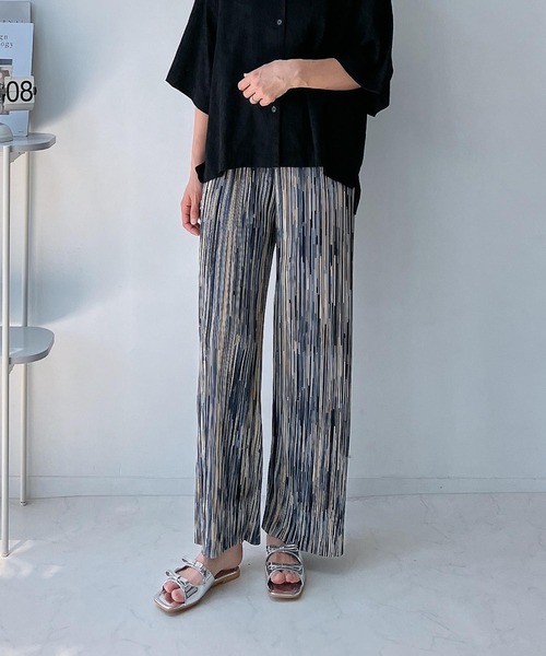 AS KNOW AS plus（アズノゥアズプラス）の「◎カットOK!! プリーツパンツ（その他パンツ・レディース・モカ/グレイッシュベージュ/ブラック系/ブラウン系/ブルー系/ピンク系/ブラック/アイボリー系/グレー系/ブラック系1/アイボリー系1/グレー系1・FREE）」の11枚目の写真