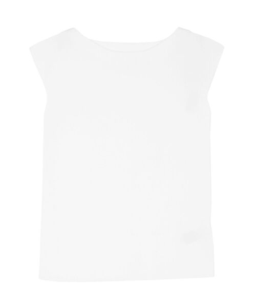 LAGUNAMOON(ラグナムーン)の「ミニマルボートネックニットプルオーバー(ニット/セーター・レディース・ホワイト/ブラック/オレンジ・FREE)」の2枚目の写真