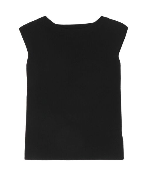 LAGUNAMOON(ラグナムーン)の「ミニマルボートネックニットプルオーバー(ニット/セーター・レディース・ホワイト/ブラック/オレンジ・FREE)」の4枚目の写真