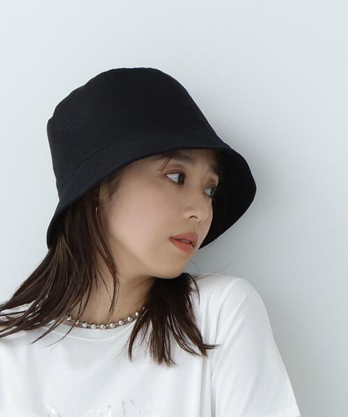 NATURAL BEAUTY BASIC（ナチュラルビューティーベーシック）の「◇リネンライクバケットハット（ハット・レディース・ベージュ/ブラック・FREE）」の3枚目の写真