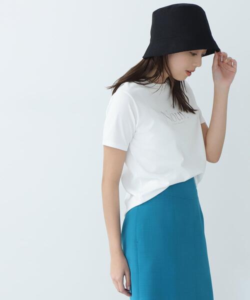 NATURAL BEAUTY BASIC（ナチュラルビューティーベーシック）の「◇リネンライクバケットハット（ハット・レディース・ベージュ/ブラック・FREE）」の4枚目の写真