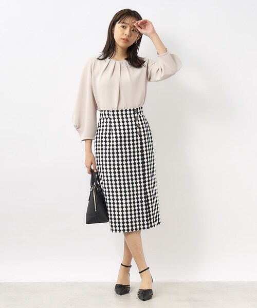 index（インデックス）の「◆アシメタックプルオーバー【洗濯機洗い可】（Tシャツ/カットソー・レディース・ライトイエロー系/ナチュラル/オフホワイト/ネイビー・36/42/38/40）」の22枚目の写真