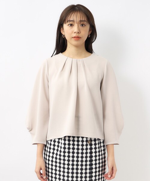 index（インデックス）の「◆アシメタックプルオーバー【洗濯機洗い可】（Tシャツ/カットソー・レディース・ライトイエロー系/ナチュラル/オフホワイト/ネイビー・36/42/38/40）」の17枚目の写真