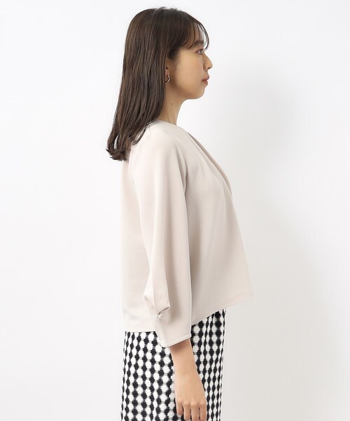 index（インデックス）の「◆アシメタックプルオーバー【洗濯機洗い可】（Tシャツ/カットソー・レディース・ライトイエロー系/ナチュラル/オフホワイト/ネイビー・36/42/38/40）」の18枚目の写真