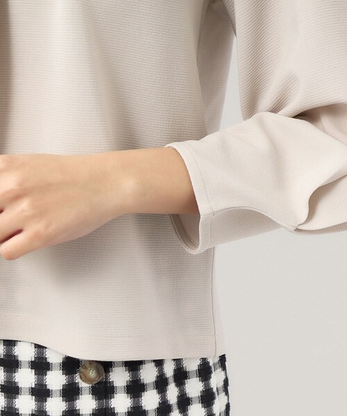 index（インデックス）の「◆アシメタックプルオーバー【洗濯機洗い可】（Tシャツ/カットソー・レディース・ライトイエロー系/ナチュラル/オフホワイト/ネイビー・36/42/38/40）」の14枚目の写真