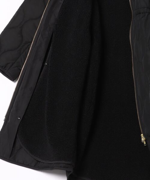 Emma Taylor(エマテイラー)の「ミリタリーキルティングウエストドロストフードコート(ミリタリージャケット・レディース・ブラック/カーキ・FREE)」の16枚目の写真