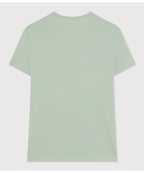 PETIT BATEAU（プチバトー）の「ポワンココットクルーネック半袖Ｔシャツ（Tシャツ/カットソー・レディース・ブラック/グレー/ブルー/ライトグリーン/ホワイト・XX-SMALL/X-SMALL/SMALL/MEDIUM/LARGE）」の21枚目の写真