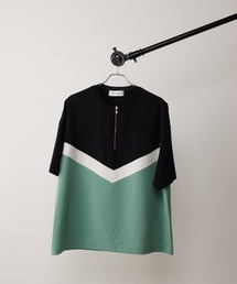 cullni 24SS　プルオーバージャケット 50%OFF【CULLNI(クルニ)】Stretch Velou Bi Color Zip Up