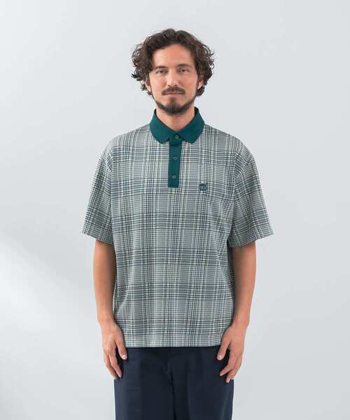 URBAN RESEARCH Sonny Label（アーバンリサーチサニーレーベル）の「『吸水速乾』『UVカット』OOPS　千鳥柄カットポロシャツ（ポロシャツ・メンズ・グリーン系その他/ブラウン系その他/ブラック系その他・MEDIUM/LARGE）」の11枚目の写真