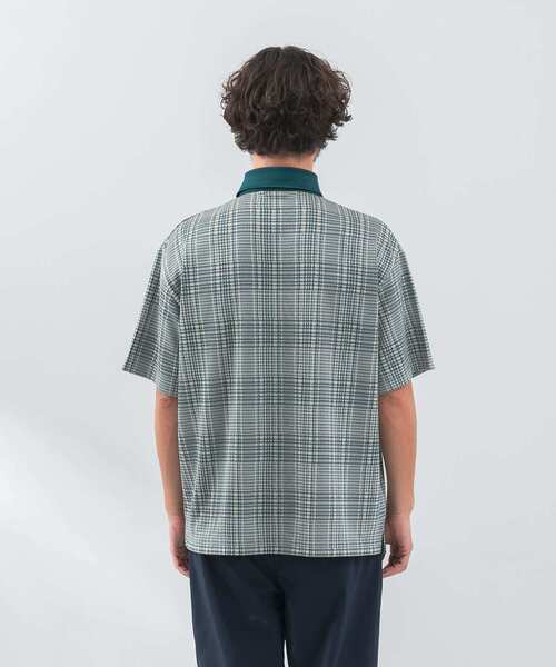 URBAN RESEARCH Sonny Label（アーバンリサーチサニーレーベル）の「『吸水速乾』『UVカット』OOPS　千鳥柄カットポロシャツ（ポロシャツ・メンズ・グリーン系その他/ブラウン系その他/ブラック系その他・MEDIUM/LARGE）」の13枚目の写真