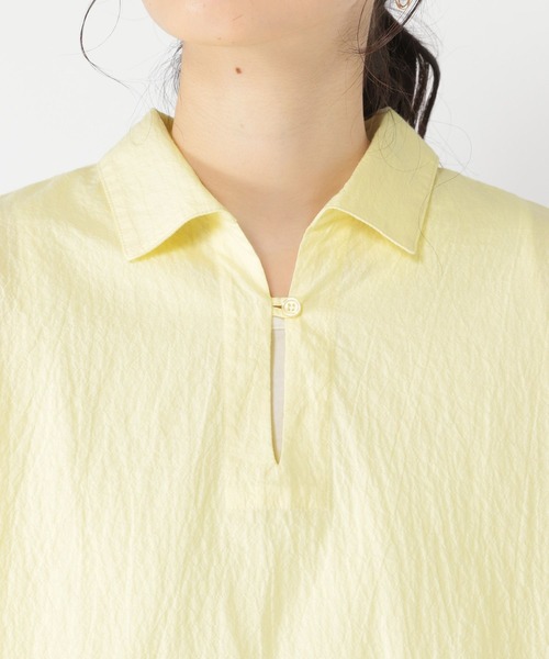 studio CLIP（スタディオクリップ）の「スキッパーオーバーシャツ（シャツ/ブラウス・レディース・その他1/オフホワイト/サックスブルー/イエロー・FREE）」の16枚目の写真