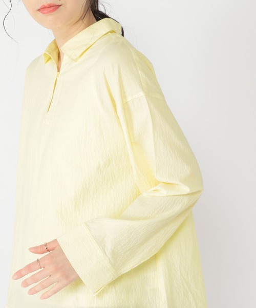 studio CLIP（スタディオクリップ）の「スキッパーオーバーシャツ（シャツ/ブラウス・レディース・その他1/オフホワイト/サックスブルー/イエロー・FREE）」の17枚目の写真